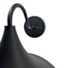 LED Satin Black Gooseneck Wall Sconce Mount