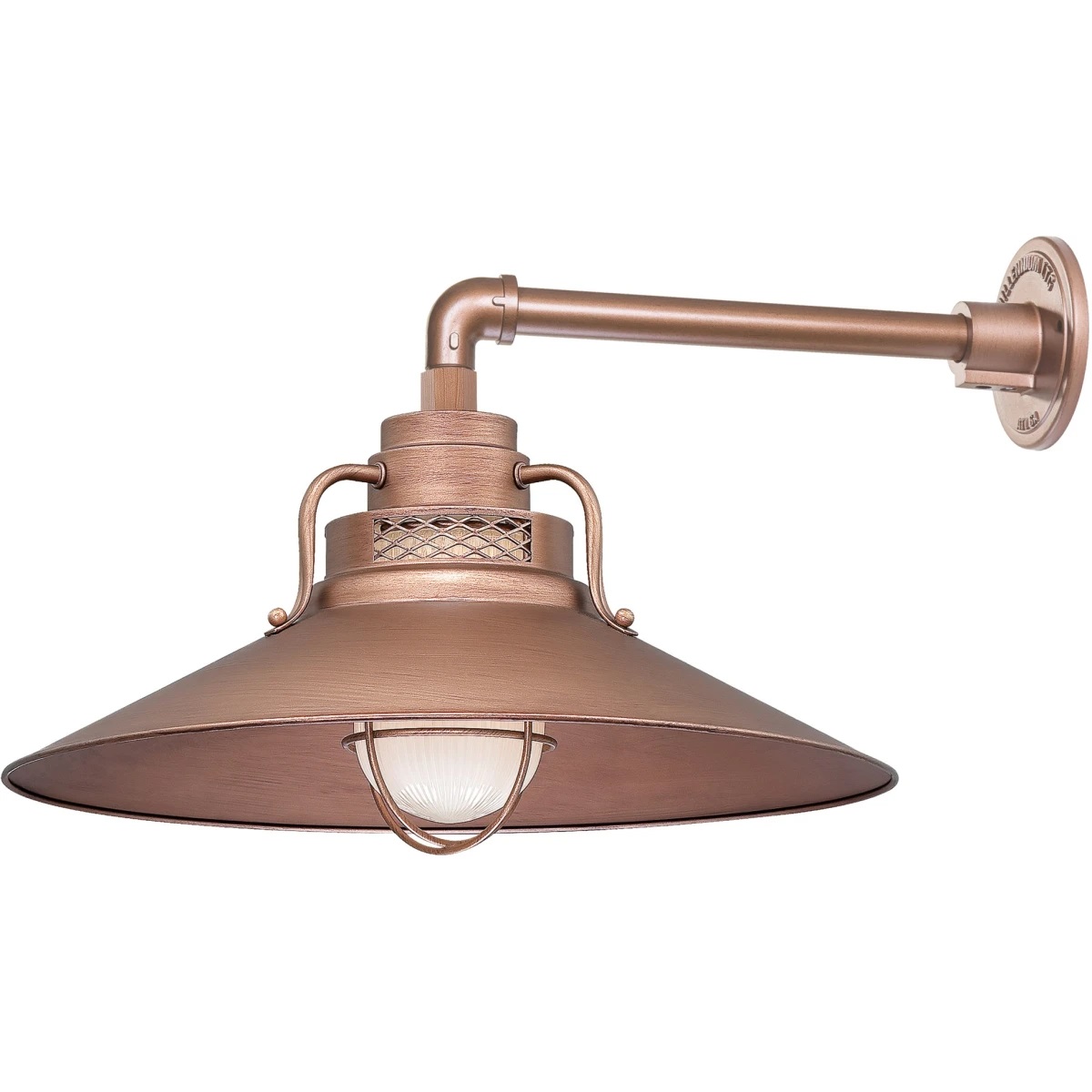Industrial Copper Railroad Wall Sconce Railroad Style Copper Wall Sconce